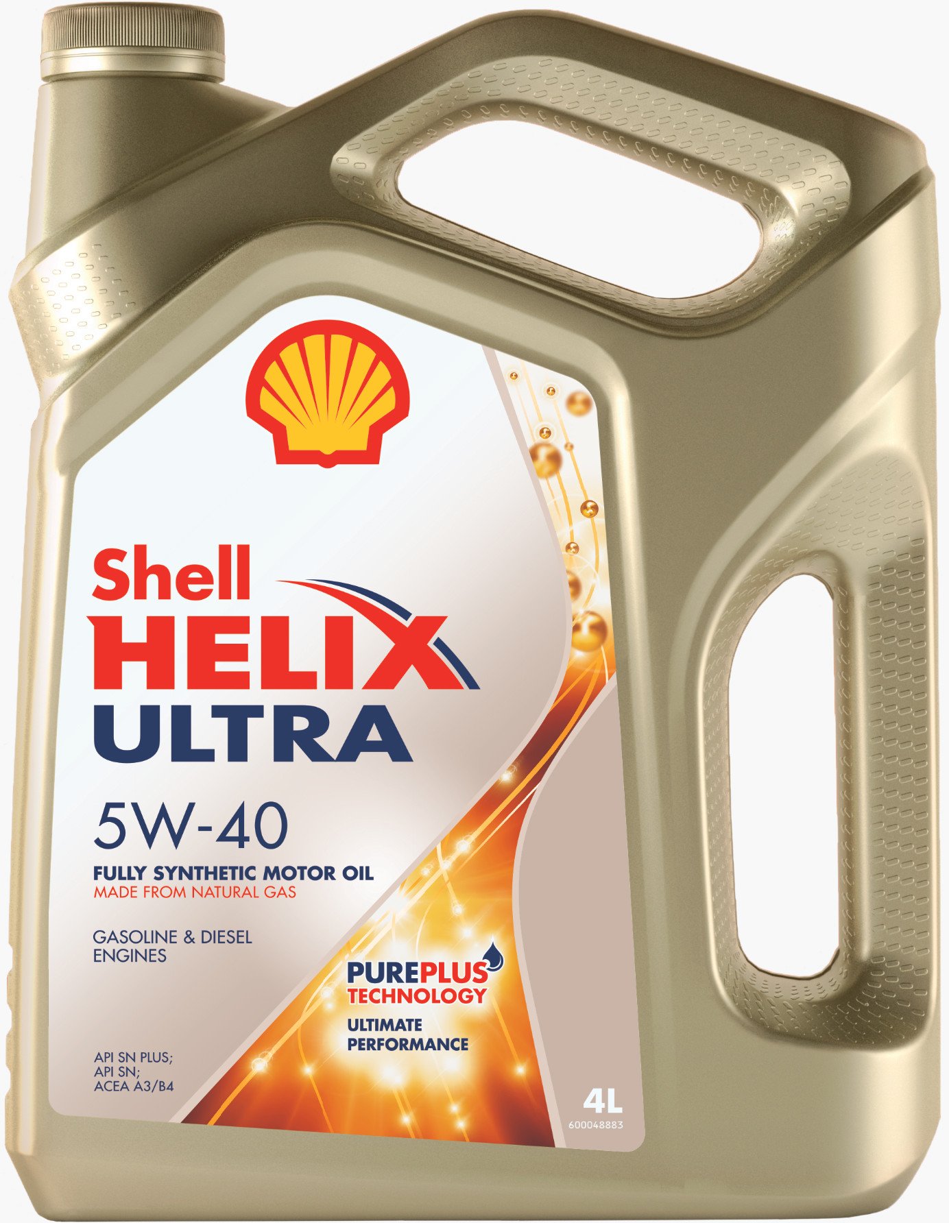 Масло моторное SHELL Helix Ultra 5w40 SN/CF 4л синтетическое